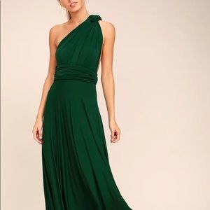 Tricks of the Trade Forest Green Maxi Dress